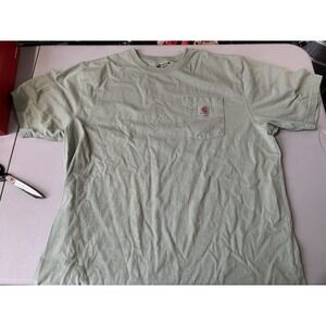Carhartt K87 Pocket T Shirt Light Green XL Loose Fit
